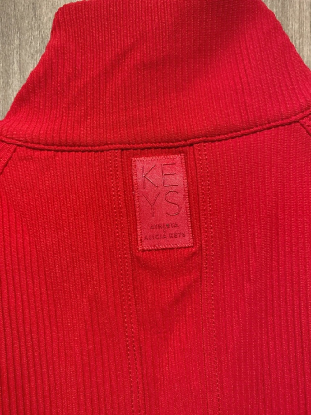 Alicia Keys X Athleta Red Zip-Up Pullover - Picture 5 of 6